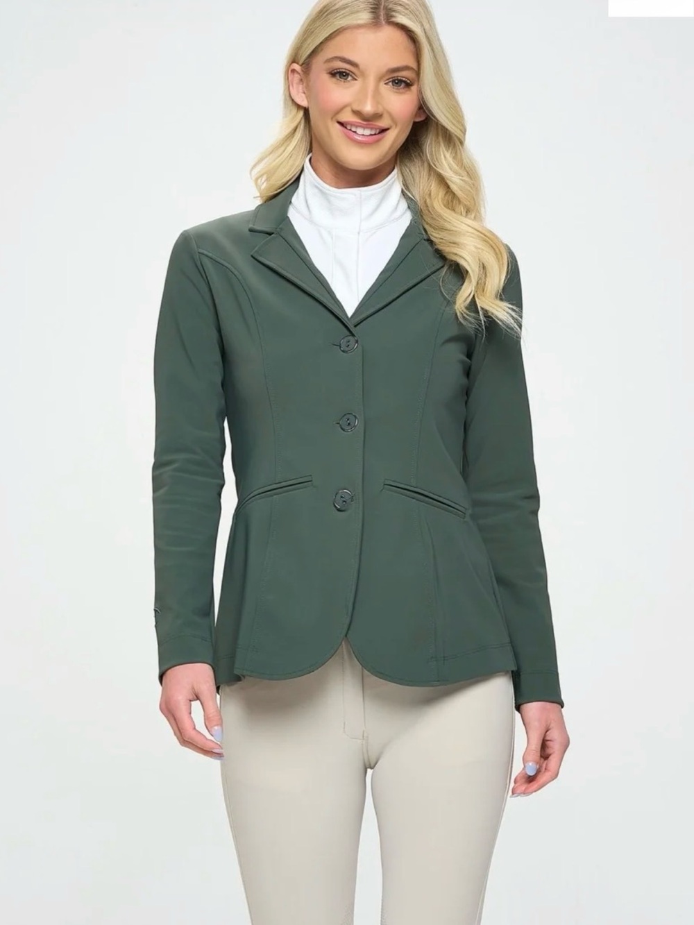 Sage Calverro Perfect Show Coat 2.0 size 12 & matching Cavallo Dressage Pad